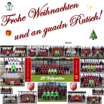 SVH: Fröhliche Weihnachten und einen gesunden Start in das neue Jahr
