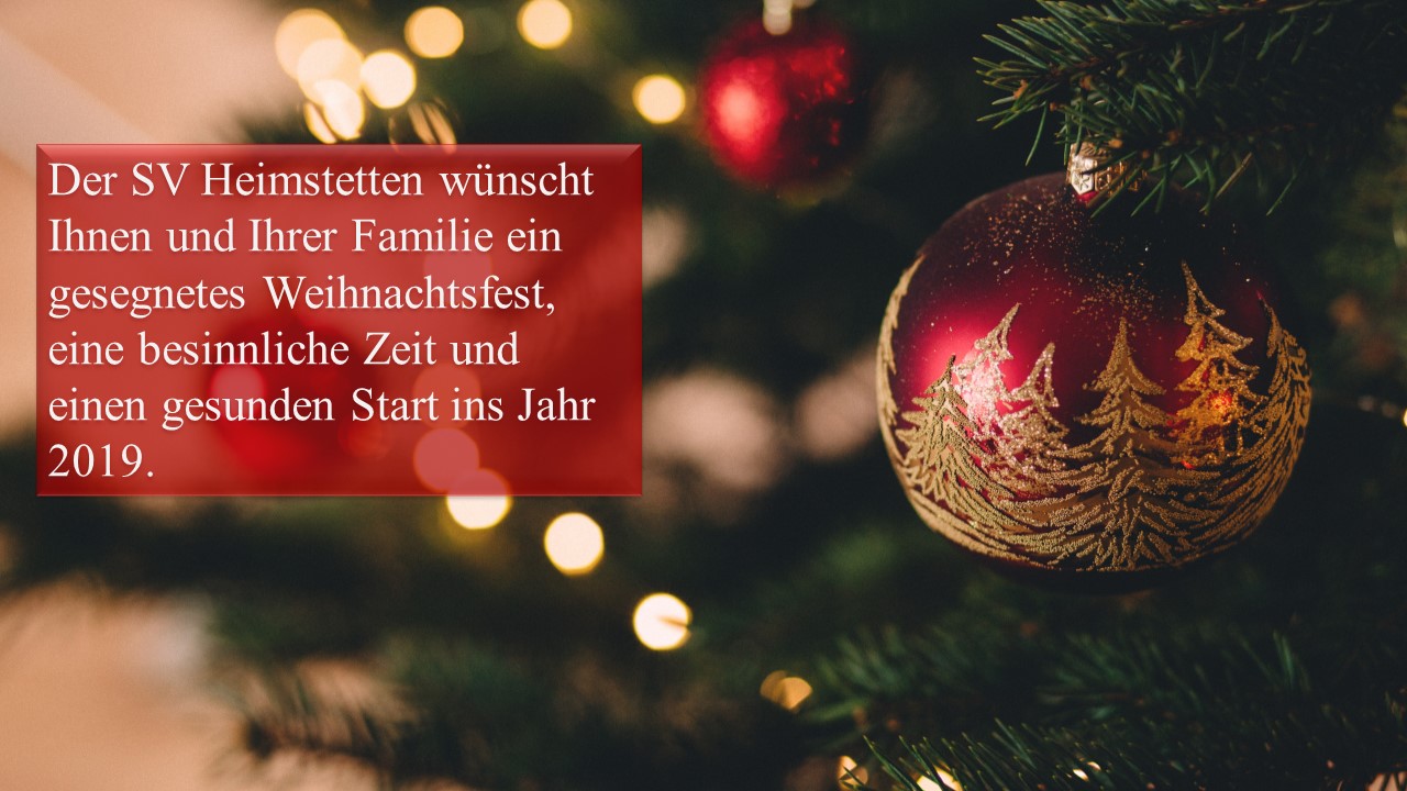 Frohe Weihnachten SV Heimstetten