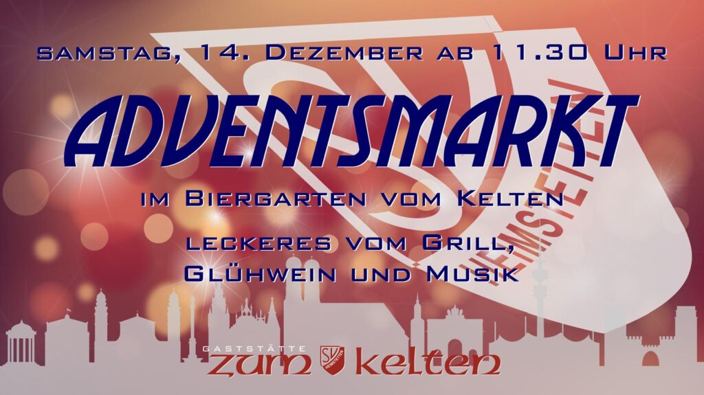 🎉 Einladung zum Adventsmarkt im Biergarten "Zum Kelten" 🎉